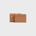 COMPACT WALLET WITH COIN TRIOMPHE IN SHINY CALFSKIN BRONZE - Image 6